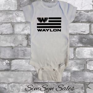 Waylon Jennings Unisex Baby Band Onesie Onepiece Bodysuit 0-3 Months New